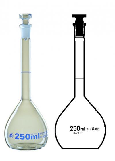 Volumetric Flasks - glass stopper