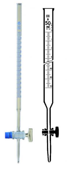 Burettes / Schellbach Burettes - glass Stopcock